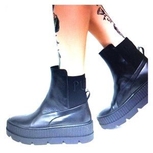 FentyXPuma platform sneaker booties NEW